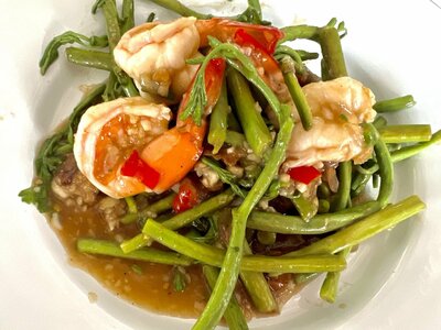 กระเฉดกุ้งสด